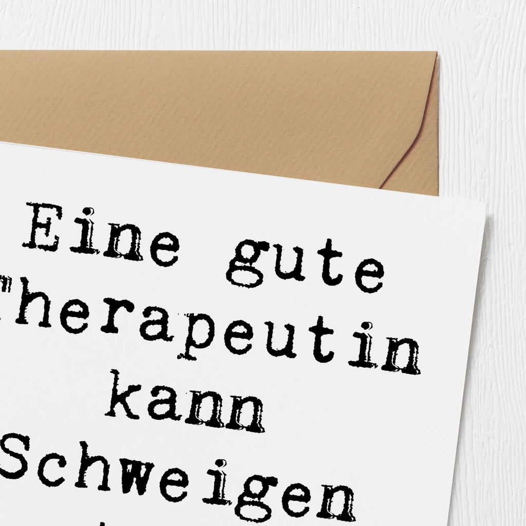 Deluxe Karte Spruch Therapeutin Weisheit Glückwunschkarte, Karte, Hochwertige Klappkarte, Hochwertige Grußkarte, Einladungskarte, Grußkarte, Klappkarte, Hochzeitskarte, Geburtstagskarte, Beruf, Ausbildung, Jubiläum, Abschied, Rente, Kollege, Kollegin, Geschenk, Schenken, Arbeitskollege, Mitarbeiter, Firma, Danke, Dankeschön