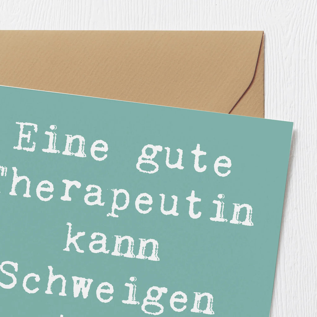 Deluxe Karte Spruch Therapeutin Weisheit Glückwunschkarte, Karte, Hochwertige Klappkarte, Hochwertige Grußkarte, Einladungskarte, Grußkarte, Klappkarte, Hochzeitskarte, Geburtstagskarte, Beruf, Ausbildung, Jubiläum, Abschied, Rente, Kollege, Kollegin, Geschenk, Schenken, Arbeitskollege, Mitarbeiter, Firma, Danke, Dankeschön