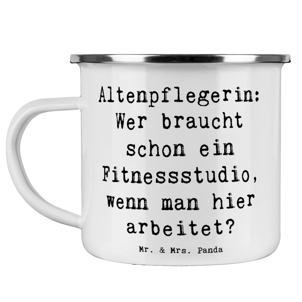 Camping Emaille Tasse Spruch Altenpflegerin Fitness Teetasse, Reisebecher, blechbecher, Pott, Campingtasse, becher emaille, Teebecher, metallbecher, Tasse Emaille, Outdoor Becher, wandertasse, Haferl, Blechtasse, Emaille Becher, wanderbecher, Emailletasse, Kaffeepott, Emaille Tasse, reisetasse, Campingbecher, outdoortasse, Motivtasse, Outdoor Tasse, emaillebecher, Geschenk, Schenken, Jubiläum, Danke, Dankeschön, Beruf, Ausbildung, Abschied, Rente, Kollege, Kollegin, Arbeitskollege, Mitarbeiter, Firma