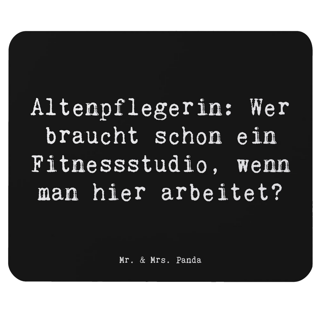 Mouse mat Saying Altenpflegerin: Wer braucht schon ein Fitnessstudio, wenn man hier arbeitet? Arbeitszimmer, Einzigartiges Mauspad, Mauspad, Designer Mauspad, Mauspad Büro, PC Zubehör, Büroausstattung, Computer zubehör, Mausunterlage, Mousepad, Beruf, Ausbildung, Jubiläum, Abschied, Rente, Kollege, Kollegin, Geschenk, Schenken, Arbeitskollege, Mitarbeiter, Firma, Danke, Dankeschön