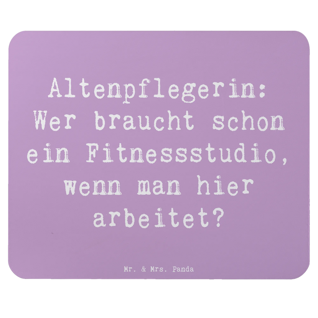 Mouse mat Saying Altenpflegerin: Wer braucht schon ein Fitnessstudio, wenn man hier arbeitet? Arbeitszimmer, Einzigartiges Mauspad, Mauspad, Designer Mauspad, Mauspad Büro, PC Zubehör, Büroausstattung, Computer zubehör, Mausunterlage, Mousepad, Beruf, Ausbildung, Jubiläum, Abschied, Rente, Kollege, Kollegin, Geschenk, Schenken, Arbeitskollege, Mitarbeiter, Firma, Danke, Dankeschön