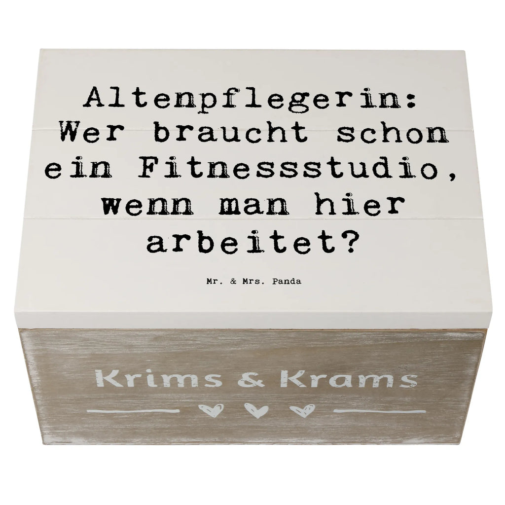 Holzkiste Spruch Altenpflegerin Fitness Kiste, Aufbewahrungsbox, Geschenkbox, Truhe, Geschenkdose, Schatulle, Erinnerungskiste, Holzkiste, XXL, Dekokiste, Schatzkiste, Erinnerungsbox, Beruf, Ausbildung, Jubiläum, Abschied, Rente, Kollege, Kollegin, Geschenk, Schenken, Arbeitskollege, Mitarbeiter, Firma, Danke, Dankeschön