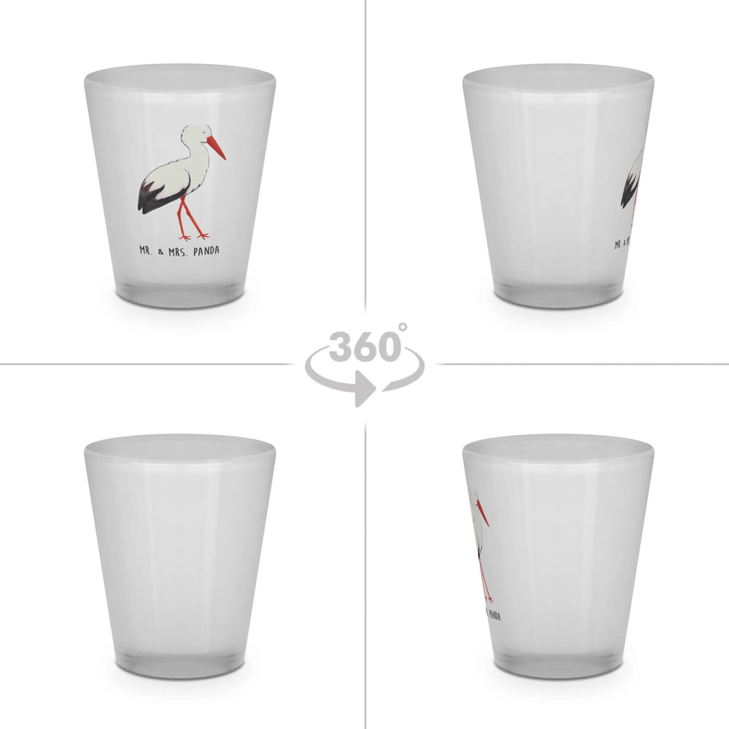 Kieliszek Bocian Motywy zwierzęce, dobra energia, zabawne powiedzonka, zwierzęta