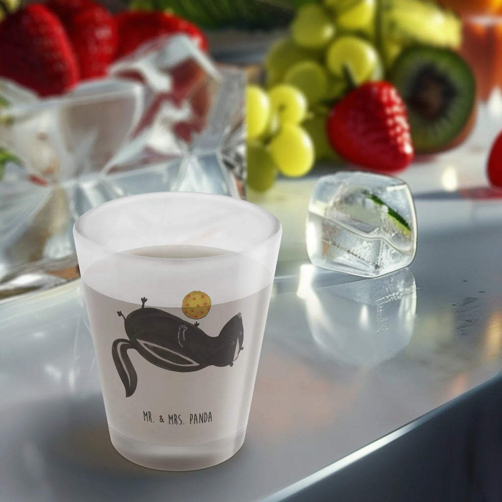 Schnapsglas Stinktier Ball Kurzen Glas, Stamperl, Likör Gläser, Likörgläser, Schnapsglas, Shotgläser, Shot Glas, Likör Glas, Kurze Gläser, Lustige Schnapsgläser, Shotglas, Likörglas, Ausgefallene Schnapsgläser, Schnapsgläser, Stinktier, Skunk, verspielt, Stinker, Stinki, Wildtier, Raubtier, Weisheit