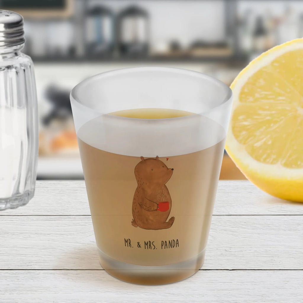 Schnapsglas Bär Morgenkaffee, Valentinstag, Hochzeitstag, Freund