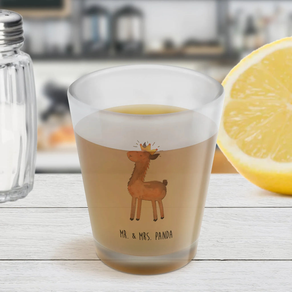 Schnapsglas Lama König, Mama, Abitur, Papa, Freundin, Chef, Kollegin