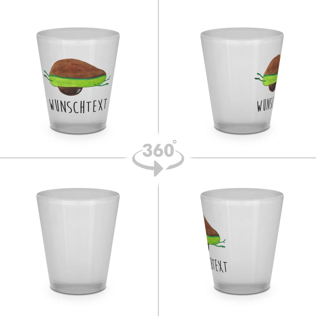 Personalised Shot Glass avocado yoga avocado, vegetables