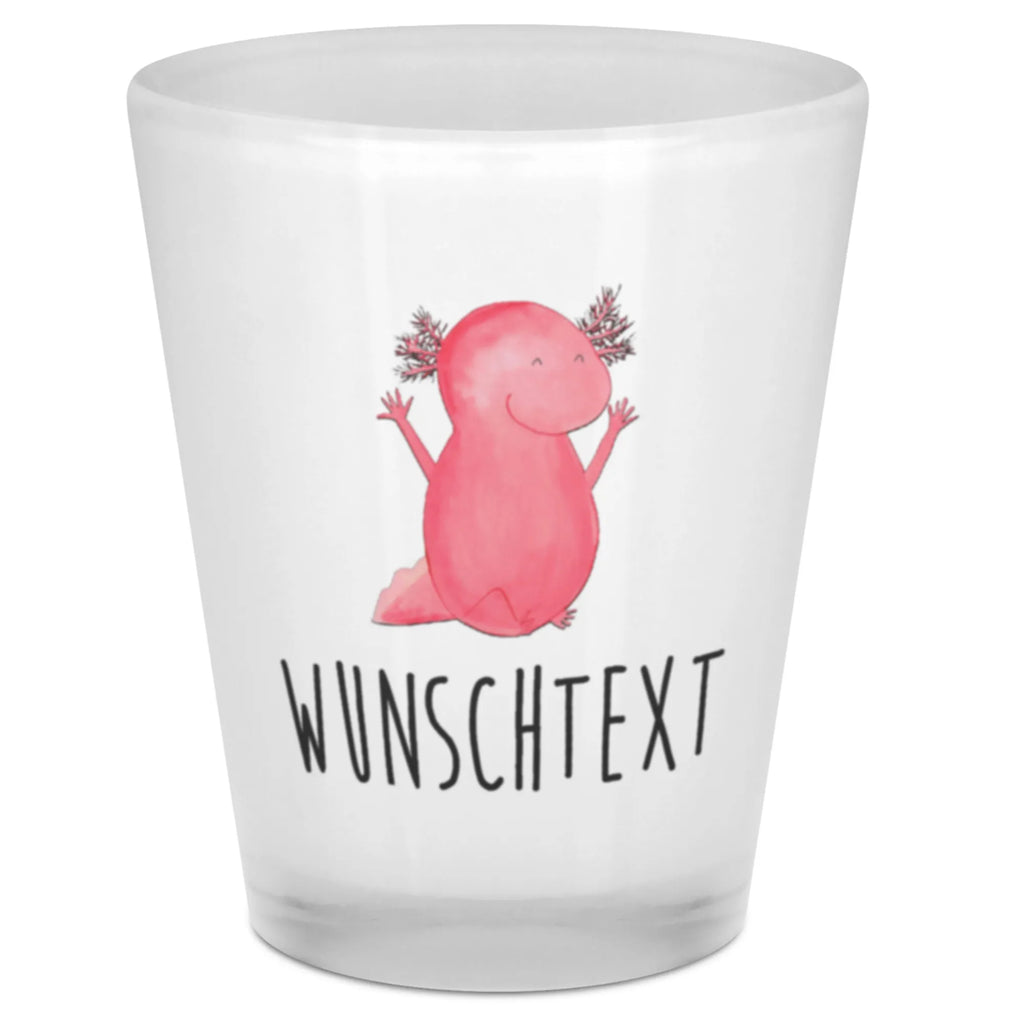 Personalised Shot Glass axolotl Hooray Axolotl, Axelotl, marine animals, Mexican walking fish, salamander, tail, fun, motivation, axolot, axolotl, satisfaction, amphibian, cheerful, joy