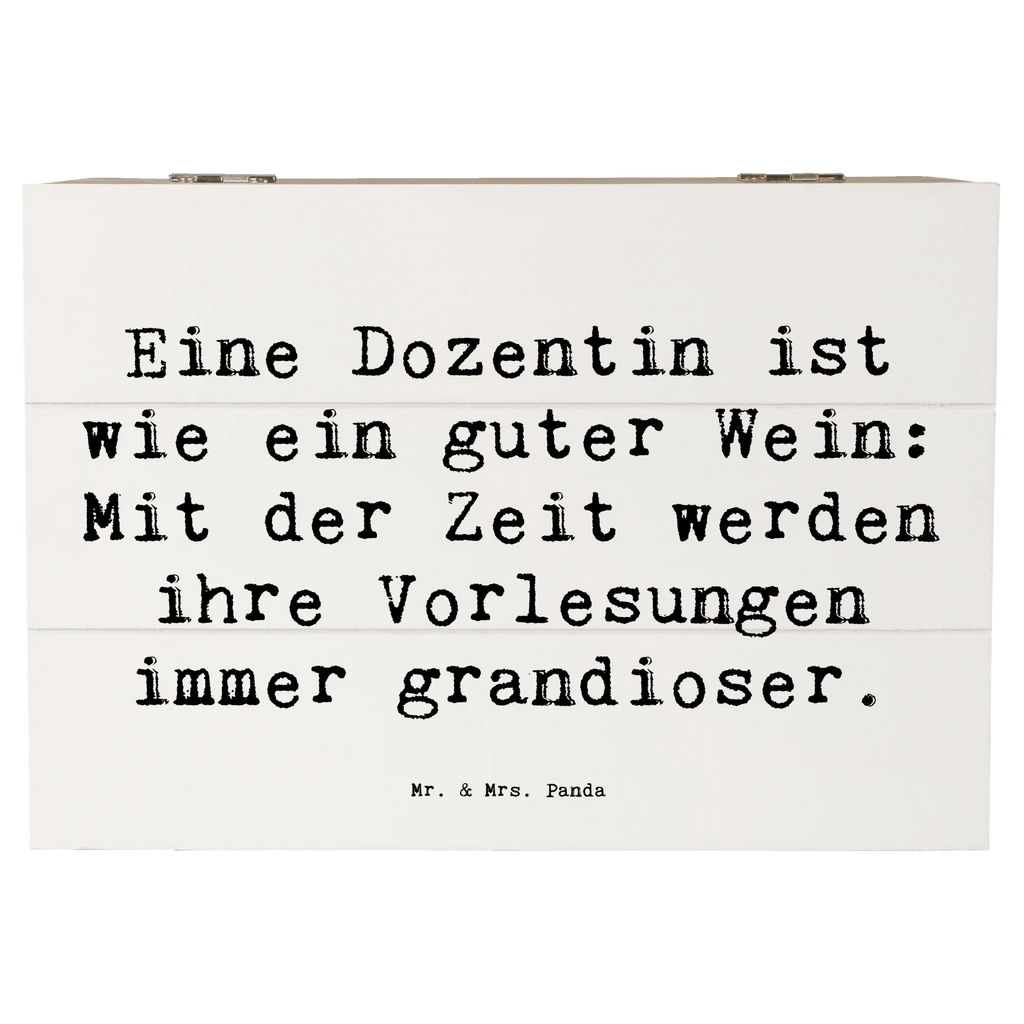 Wooden chest Saying Eine Dozentin ist wie ein guter Wein: Mit der Zeit werden ihre Vorlesungen immer grandioser. Schatzkiste, Erinnerungskiste, Erinnerungsbox, Geschenkbox, Schatulle, XXL, Geschenkdose, Holzkiste, Aufbewahrungsbox, Kiste, Dekokiste, Truhe, Beruf, Ausbildung, Jubiläum, Abschied, Rente, Kollege, Kollegin, Geschenk, Schenken, Arbeitskollege, Mitarbeiter, Firma, Danke, Dankeschön