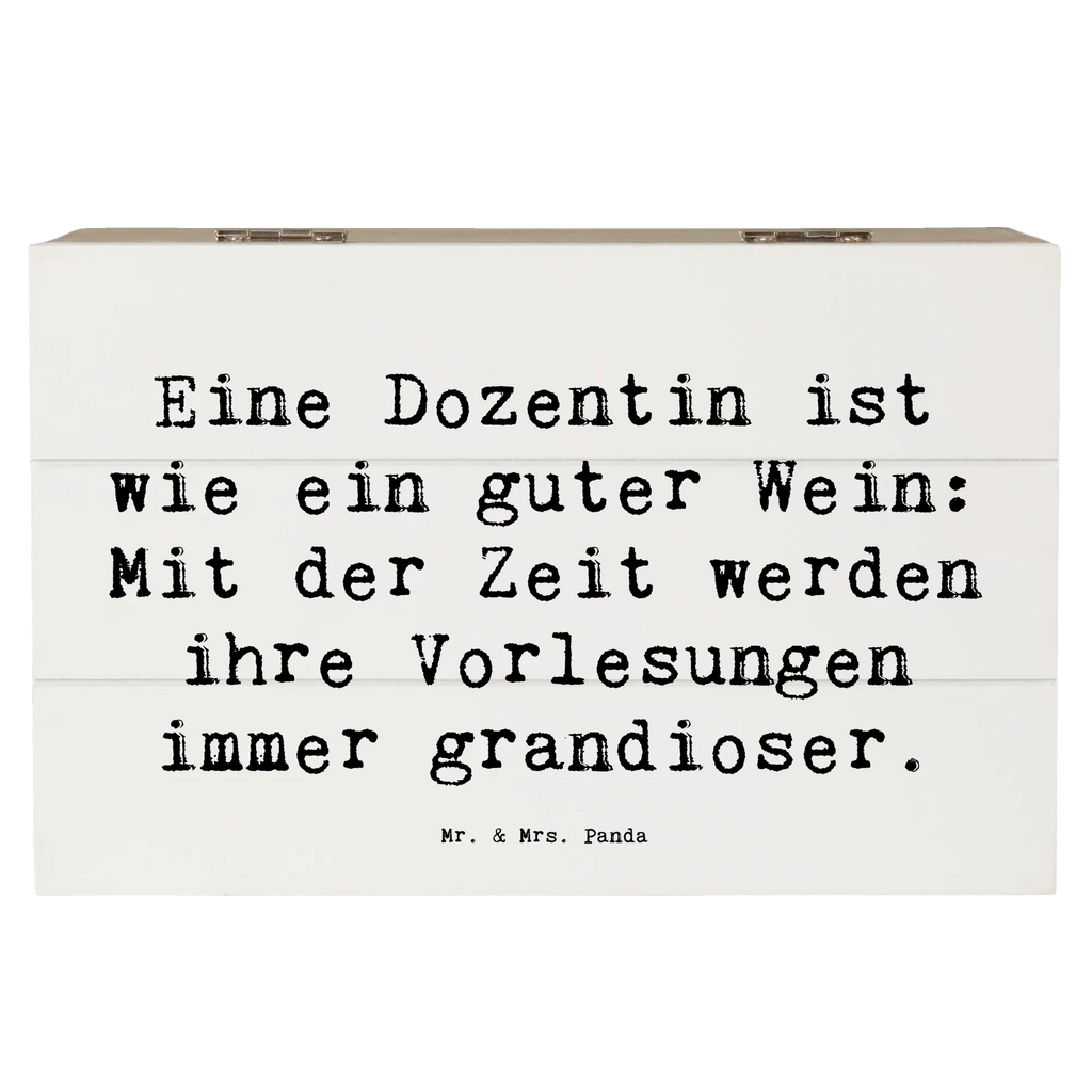 Wooden chest Saying Eine Dozentin ist wie ein guter Wein: Mit der Zeit werden ihre Vorlesungen immer grandioser. Schatzkiste, Erinnerungskiste, Erinnerungsbox, Geschenkbox, Schatulle, XXL, Geschenkdose, Holzkiste, Aufbewahrungsbox, Kiste, Dekokiste, Truhe, Beruf, Ausbildung, Jubiläum, Abschied, Rente, Kollege, Kollegin, Geschenk, Schenken, Arbeitskollege, Mitarbeiter, Firma, Danke, Dankeschön