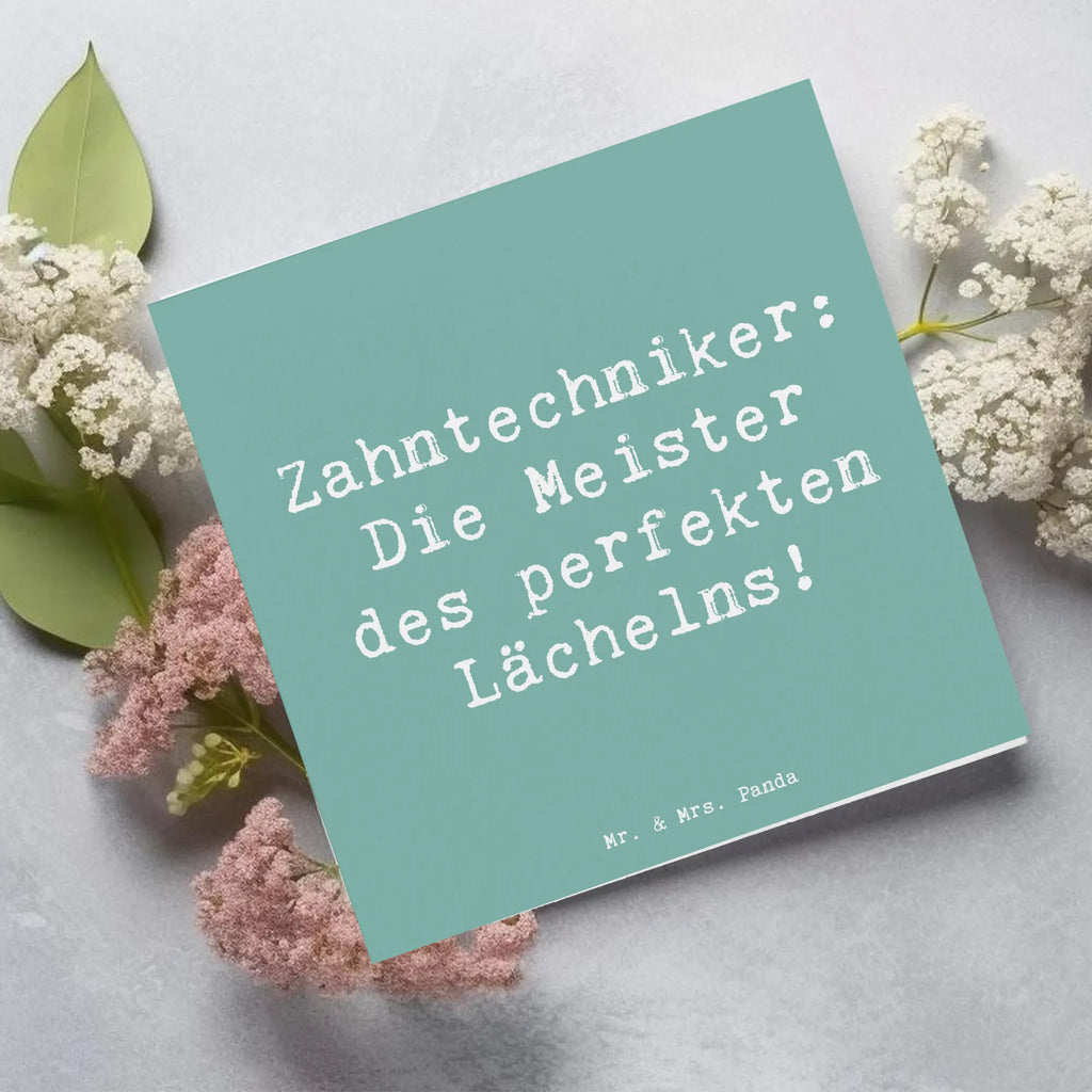 Deluxe Karte Spruch Zahntechniker: Die Meister des perfekten Lächelns! Hochwertige Grußkarte, Karte, Hochzeitskarte, Hochwertige Klappkarte, Glückwunschkarte, Grußkarte, Geburtstagskarte, Klappkarte, Einladungskarte, Beruf, Ausbildung, Jubiläum, Abschied, Rente, Kollege, Kollegin, Geschenk, Schenken, Arbeitskollege, Mitarbeiter, Firma, Danke, Dankeschön