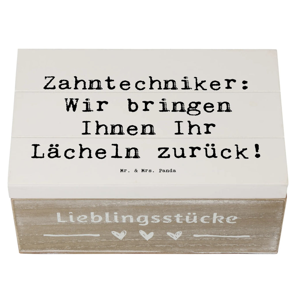 Holzkiste Spruch Zahntechniker: Wir bringen Ihnen Ihr Lächeln zurück! Erinnerungskiste, Aufbewahrungsbox, Schatzkiste, Schatulle, Erinnerungsbox, Truhe, XXL, Dekokiste, Geschenkdose, Kiste, Holzkiste, Geschenkbox, Beruf, Ausbildung, Jubiläum, Abschied, Rente, Kollege, Kollegin, Geschenk, Schenken, Arbeitskollege, Mitarbeiter, Firma, Danke, Dankeschön