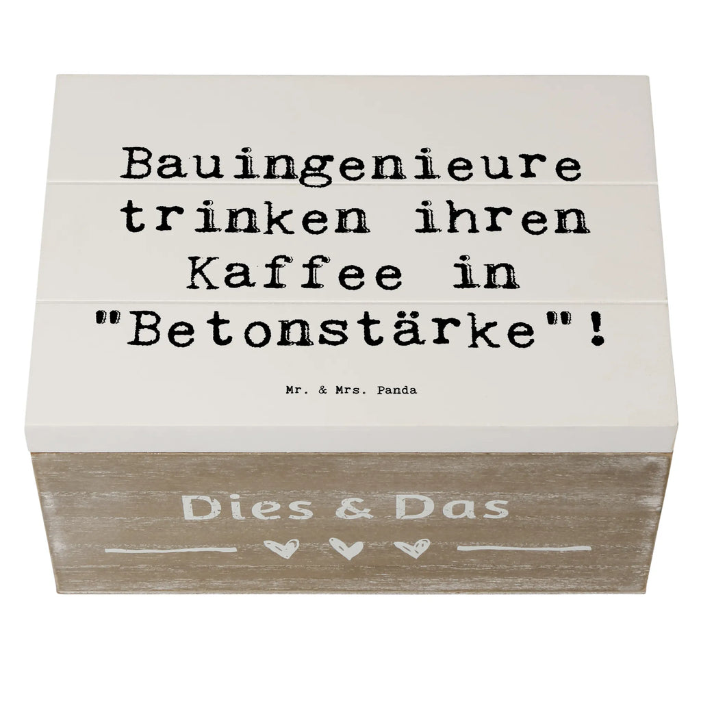 Holzkiste Spruch Bauingenieure trinken ihren Kaffee in "Betonstärke"! Truhe, Schatzkiste, Erinnerungsbox, Geschenkbox, Geschenkdose, Aufbewahrungsbox, Dekokiste, Holzkiste, Erinnerungskiste, Kiste, Schatulle, XXL, Beruf, Ausbildung, Jubiläum, Abschied, Rente, Kollege, Kollegin, Geschenk, Schenken, Arbeitskollege, Mitarbeiter, Firma, Danke, Dankeschön