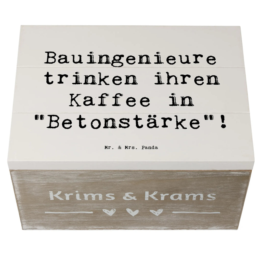 Holzkiste Spruch Bauingenieure trinken ihren Kaffee in "Betonstärke"! Truhe, Schatzkiste, Erinnerungsbox, Geschenkbox, Geschenkdose, Aufbewahrungsbox, Dekokiste, Holzkiste, Erinnerungskiste, Kiste, Schatulle, XXL, Beruf, Ausbildung, Jubiläum, Abschied, Rente, Kollege, Kollegin, Geschenk, Schenken, Arbeitskollege, Mitarbeiter, Firma, Danke, Dankeschön