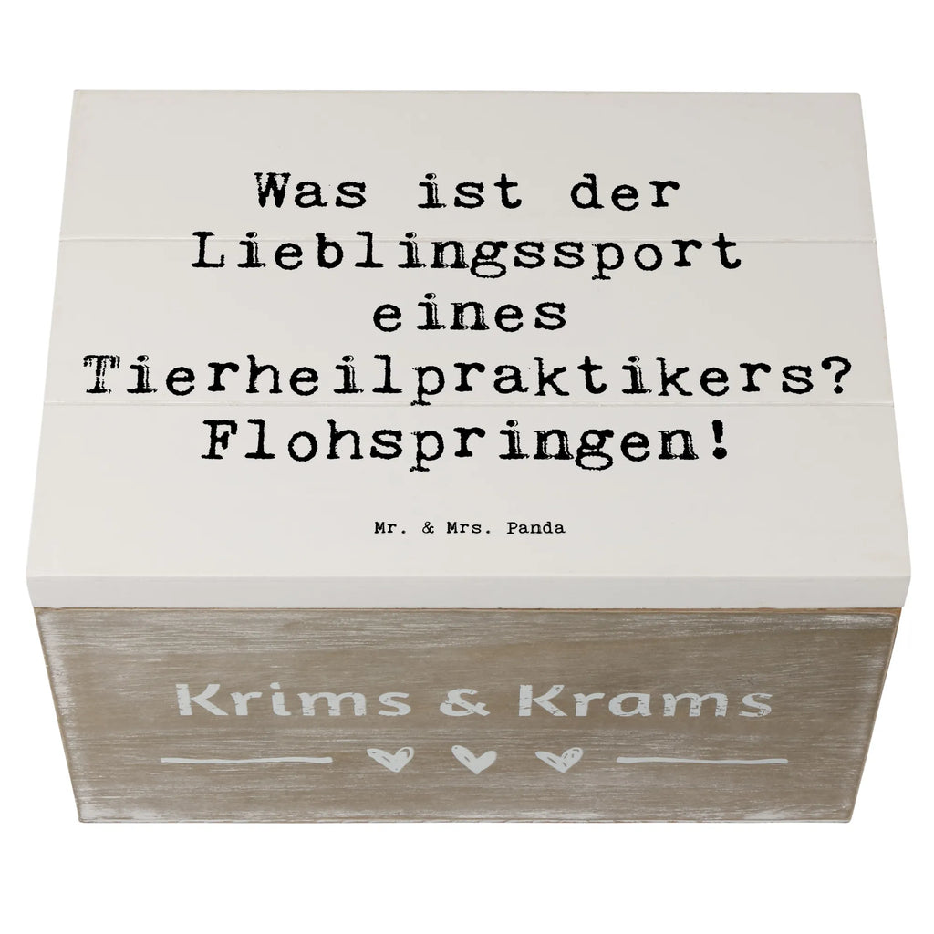 Holzkiste Spruch Was ist der Lieblingssport eines Tierheilpraktikers? Flohspringen! Schatzkiste, Geschenkdose, Truhe, XXL, Geschenkbox, Erinnerungskiste, Kiste, Dekokiste, Holzkiste, Schatulle, Erinnerungsbox, Aufbewahrungsbox, Beruf, Ausbildung, Jubiläum, Abschied, Rente, Kollege, Kollegin, Geschenk, Schenken, Arbeitskollege, Mitarbeiter, Firma, Danke, Dankeschön
