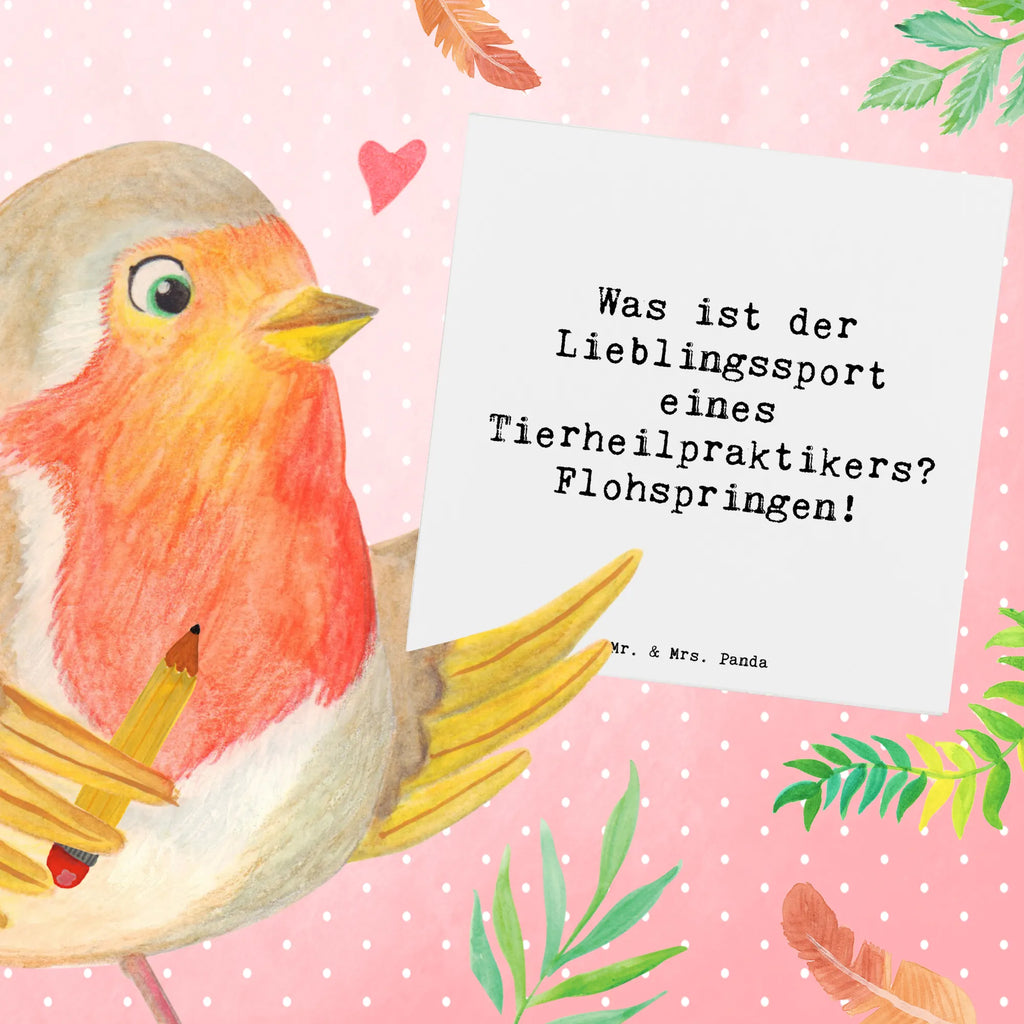 Deluxe Karte Spruch Was ist der Lieblingssport eines Tierheilpraktikers? Flohspringen! Einladungskarte, Geburtstagskarte, Karte, Hochwertige Grußkarte, Grußkarte, Hochwertige Klappkarte, Klappkarte, Hochzeitskarte, Glückwunschkarte, Beruf, Ausbildung, Jubiläum, Abschied, Rente, Kollege, Kollegin, Geschenk, Schenken, Arbeitskollege, Mitarbeiter, Firma, Danke, Dankeschön