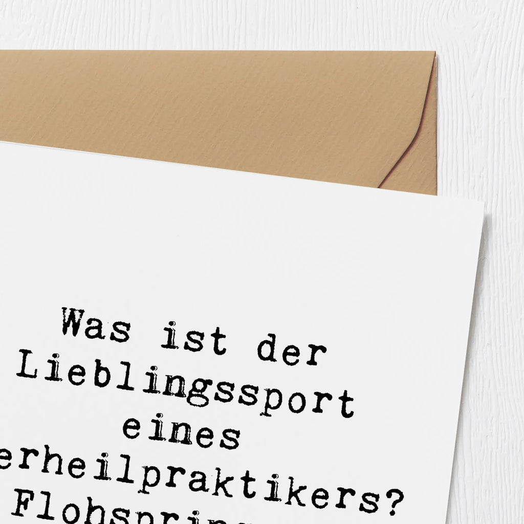 Deluxe Karte Spruch Was ist der Lieblingssport eines Tierheilpraktikers? Flohspringen! Einladungskarte, Geburtstagskarte, Karte, Hochwertige Grußkarte, Grußkarte, Hochwertige Klappkarte, Klappkarte, Hochzeitskarte, Glückwunschkarte, Beruf, Ausbildung, Jubiläum, Abschied, Rente, Kollege, Kollegin, Geschenk, Schenken, Arbeitskollege, Mitarbeiter, Firma, Danke, Dankeschön