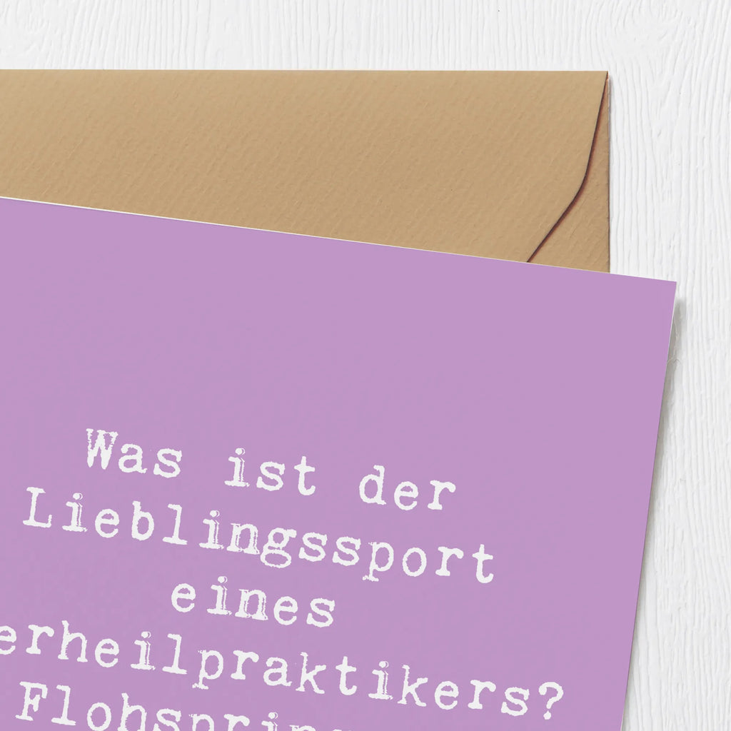 Deluxe Karte Spruch Was ist der Lieblingssport eines Tierheilpraktikers? Flohspringen! Einladungskarte, Geburtstagskarte, Karte, Hochwertige Grußkarte, Grußkarte, Hochwertige Klappkarte, Klappkarte, Hochzeitskarte, Glückwunschkarte, Beruf, Ausbildung, Jubiläum, Abschied, Rente, Kollege, Kollegin, Geschenk, Schenken, Arbeitskollege, Mitarbeiter, Firma, Danke, Dankeschön