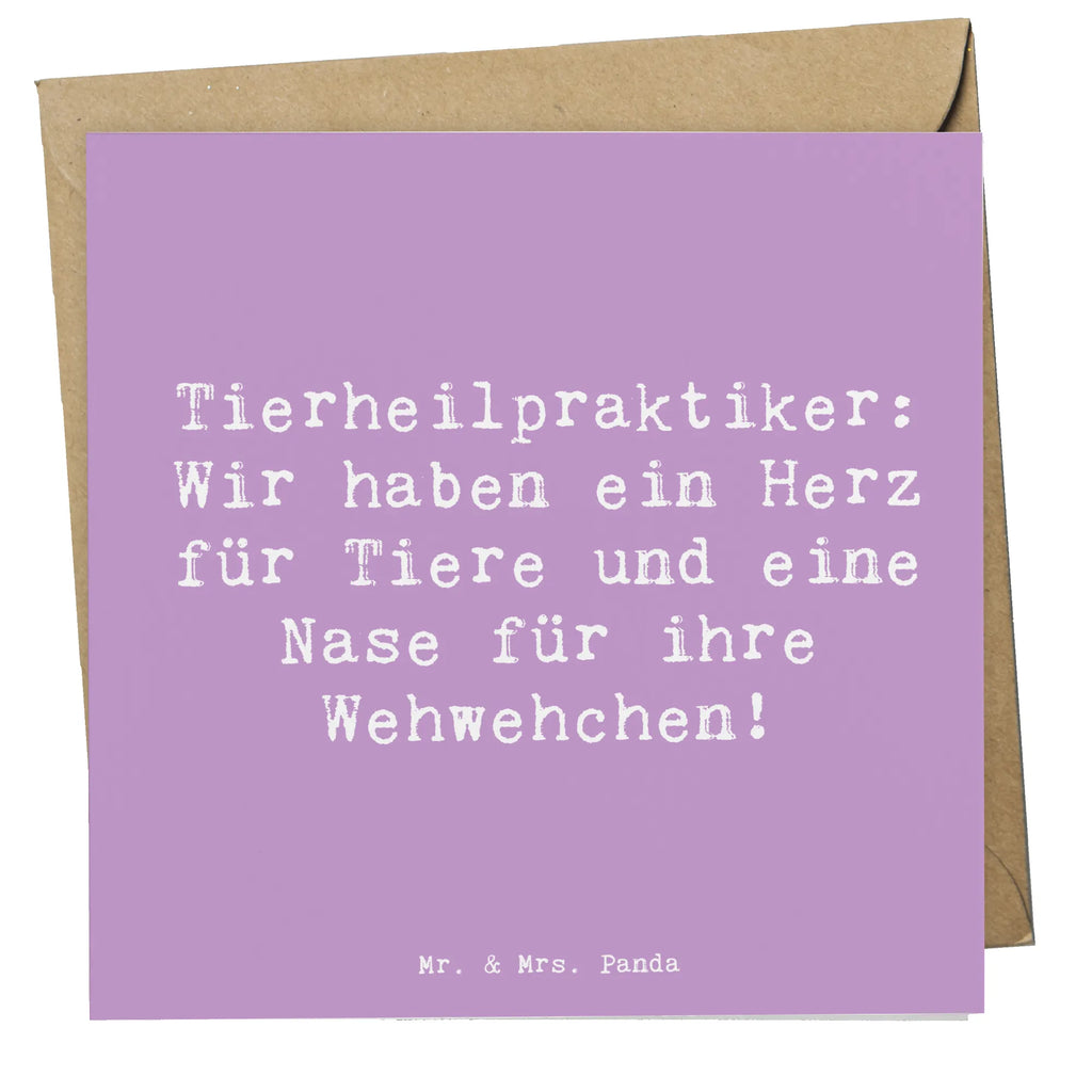 Deluxe Card Saying Tierheilpraktiker: Wir haben ein Herz für Tiere und eine Nase für ihre Wehwehchen! Glückwunschkarte, doppelkarte, Grußkarte, Klappkarte, faltkarte, Geschenk, Schenken, Jubiläum, Danke, Dankeschön, Beruf, Ausbildung, Abschied, Rente, Kollege, Kollegin, Arbeitskollege, Mitarbeiter, Firma