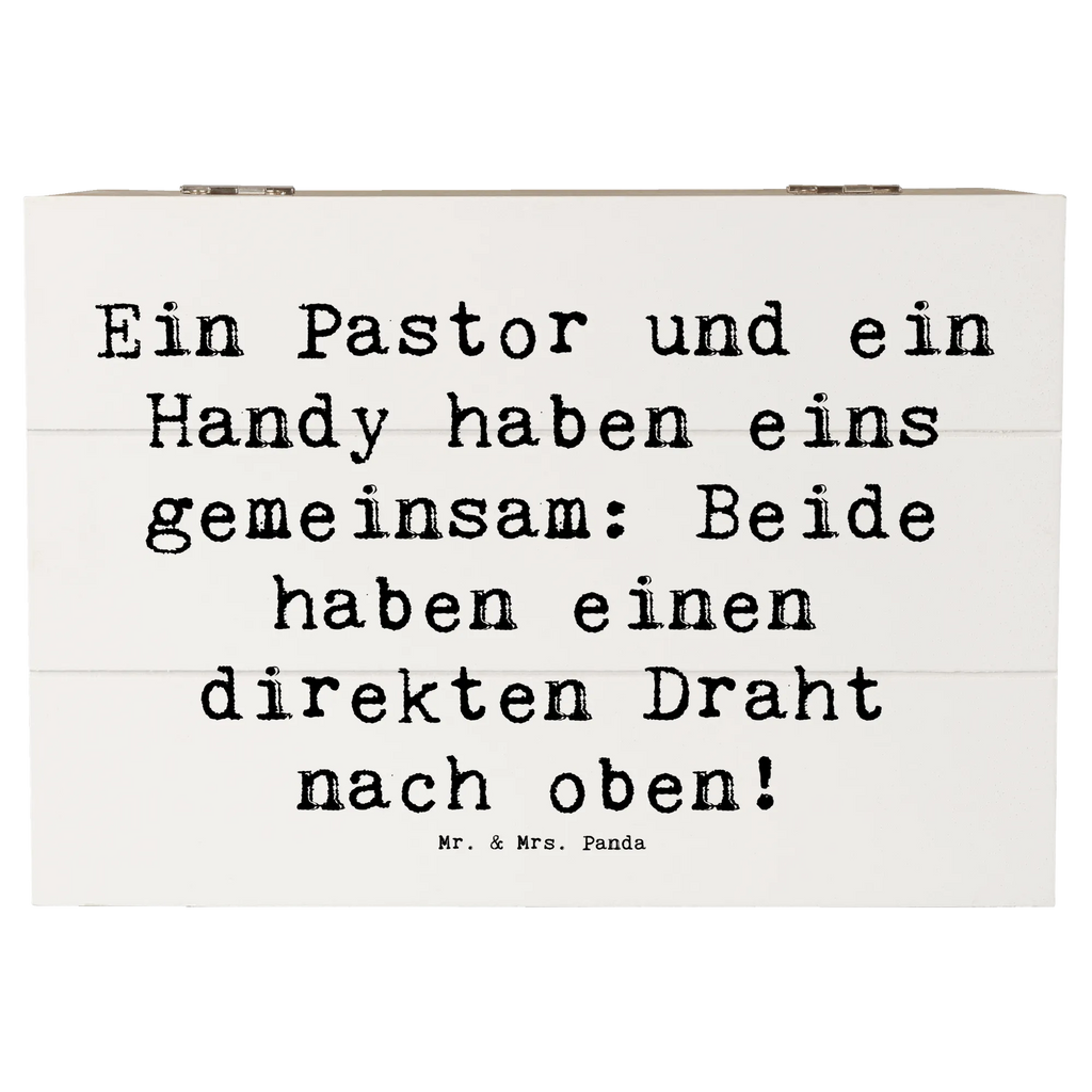 Holzkiste Spruch Ein Pastor und ein Handy haben eins gemeinsam: Beide haben einen direkten Draht nach oben! Erinnerungsbox, Aufbewahrungsbox, Geschenkbox, Dekokiste, Truhe, Schatzkiste, XXL, Holzkiste, Erinnerungskiste, Schatulle, Kiste, Geschenkdose, Beruf, Ausbildung, Jubiläum, Abschied, Rente, Kollege, Kollegin, Geschenk, Schenken, Arbeitskollege, Mitarbeiter, Firma, Danke, Dankeschön
