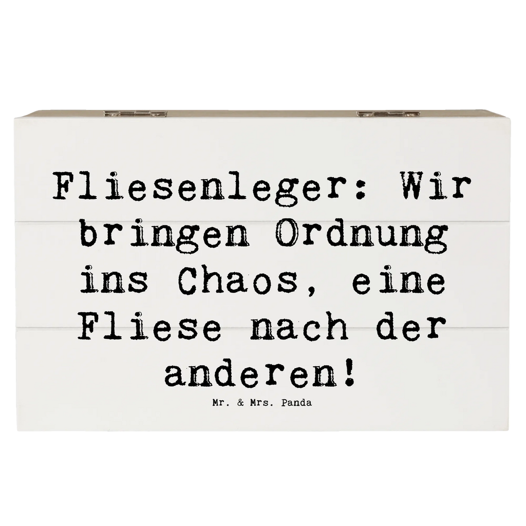 Holzkiste Spruch Fliesenleger: Wir bringen Ordnung ins Chaos, eine Fliese nach der anderen! Erinnerungsbox, Schatzkiste, XXL, Geschenkdose, Geschenkbox, Kiste, Erinnerungskiste, Aufbewahrungsbox, Holzkiste, Dekokiste, Truhe, Schatulle, Beruf, Ausbildung, Jubiläum, Abschied, Rente, Kollege, Kollegin, Geschenk, Schenken, Arbeitskollege, Mitarbeiter, Firma, Danke, Dankeschön