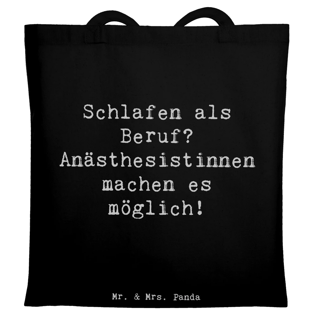 Tote bag Saying Schlafen als Beruf? Anästhesistinnen machen es möglich! Einkaufstüte, Laptoptasche, Shopper, Umhängetasche, Tragetasche, Schultertasche, Stoffbeutel, Beutel, Einkaufstasche, Badetasche, Tasche, Beuteltasche, Jutetasche, Strandtasche, Stofftasche, Jutebeutel, Beruf, Ausbildung, Jubiläum, Abschied, Rente, Kollege, Kollegin, Geschenk, Schenken, Arbeitskollege, Mitarbeiter, Firma, Danke, Dankeschön