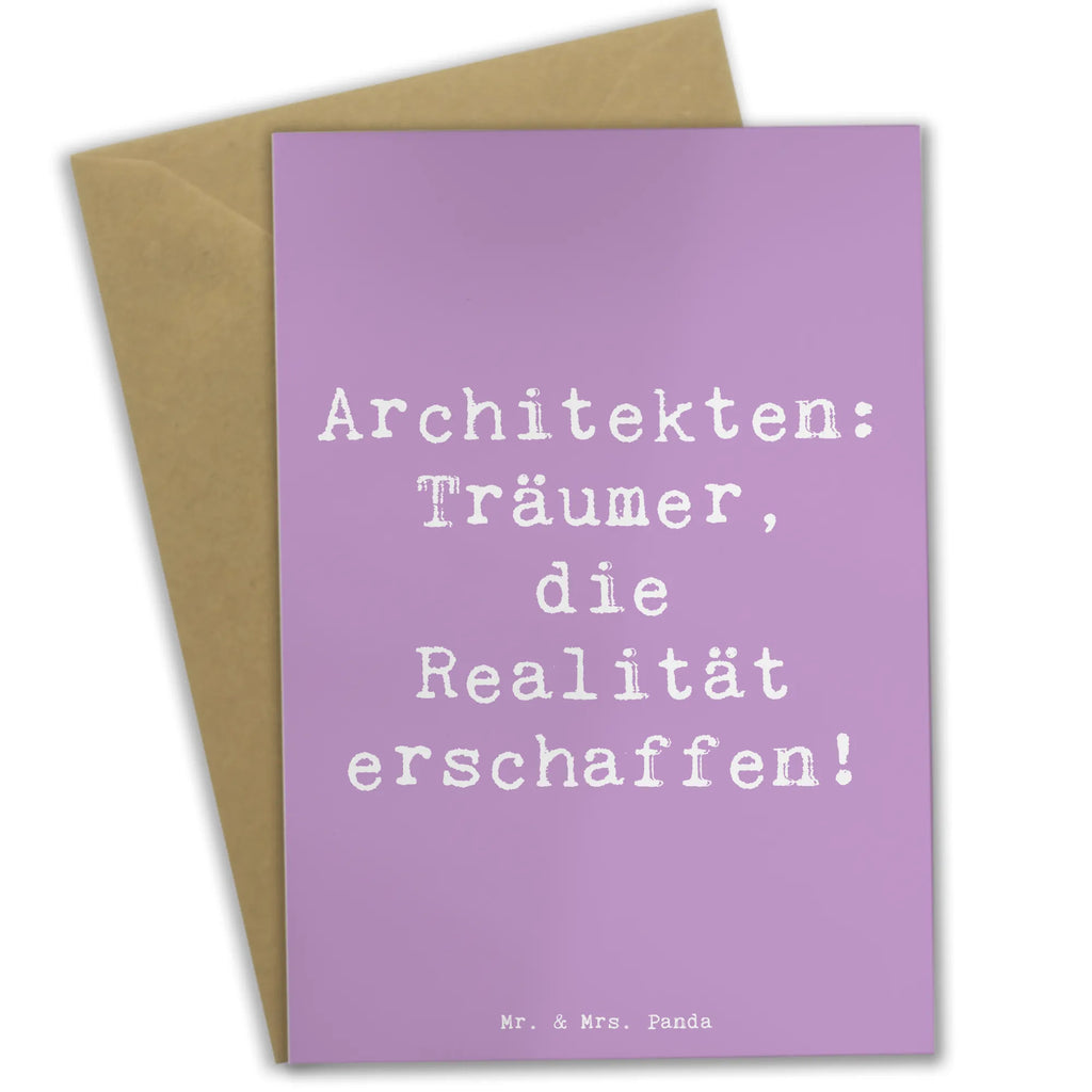 Greetings card Saying Architekten: Träumer, die Realität erschaffen! Klappkarte, Glückwunschkarte, Hochzeitskarte, Karte, Einladungskarte, Grußkarte, Geburtstagskarte, Ansichtskarten, Beruf, Ausbildung, Jubiläum, Abschied, Rente, Kollege, Kollegin, Geschenk, Schenken, Arbeitskollege, Mitarbeiter, Firma, Danke, Dankeschön