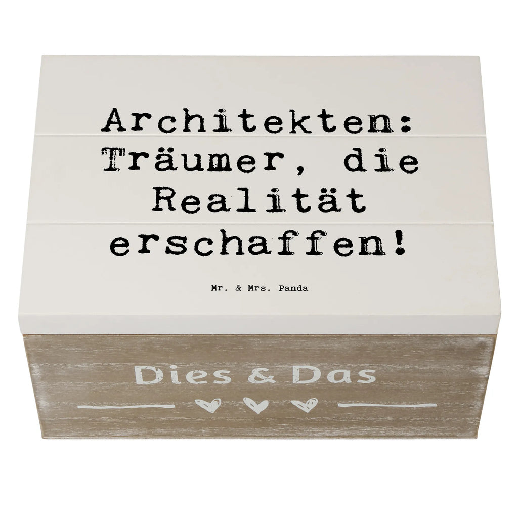 Holzkiste Spruch Architekten: Träumer, die Realität erschaffen! Dekokiste, Erinnerungskiste, Truhe, Erinnerungsbox, Schatulle, Geschenkbox, Geschenkdose, Holzkiste, Schatzkiste, Kiste, XXL, Aufbewahrungsbox, Beruf, Ausbildung, Jubiläum, Abschied, Rente, Kollege, Kollegin, Geschenk, Schenken, Arbeitskollege, Mitarbeiter, Firma, Danke, Dankeschön