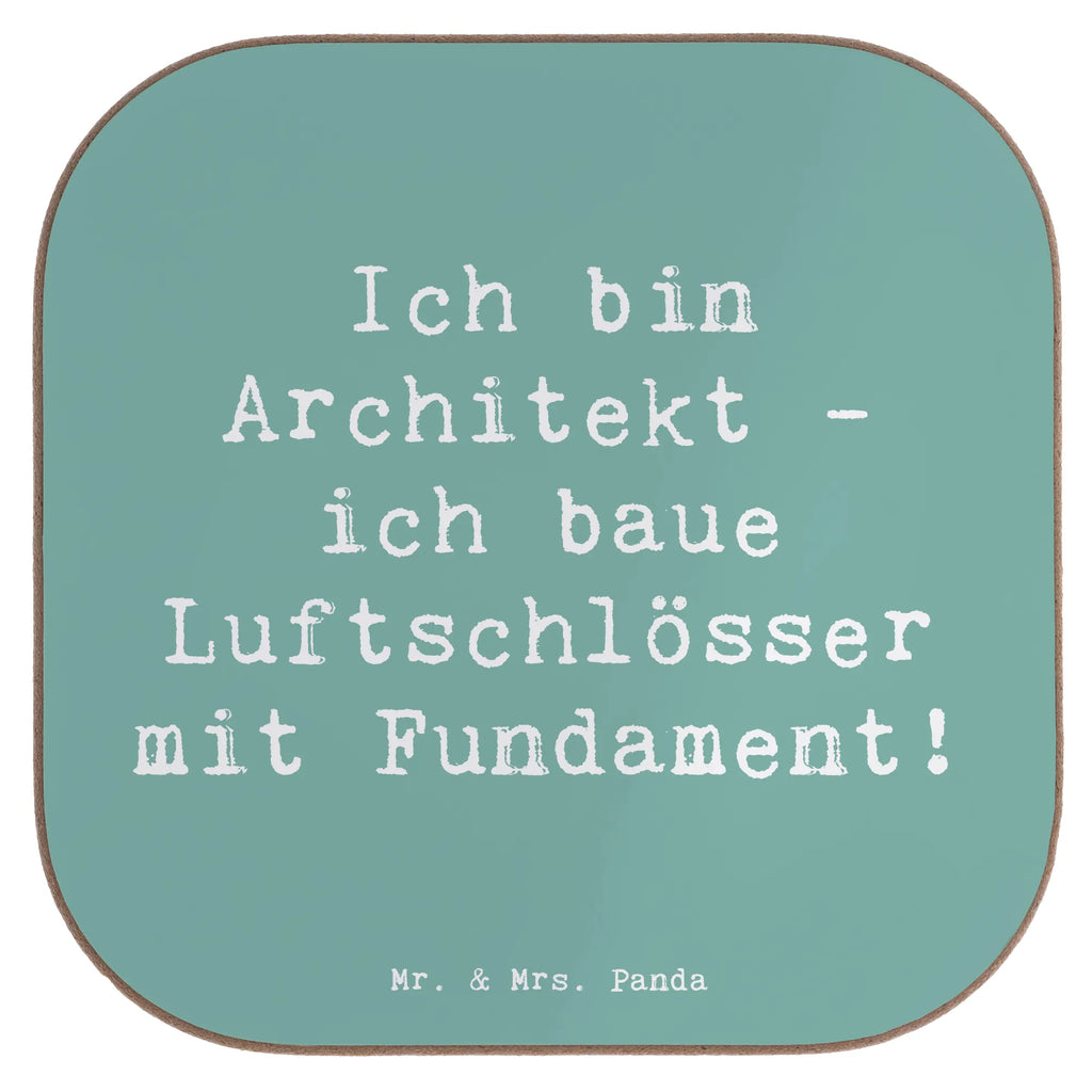 Square coaster Saying Ich bin Architekt - ich baue Luftschlösser mit Fundament! Untersetzer Design, Getränkeuntersetzer, Untersetzer für Gläser, Korkuntersetzer, Untersetzer Gläser, Glasuntersetzer, Untersetzer Holz, Untersetzer aus Holz, Bierdeckel, Holzuntersetzer, Untersetzer, Tassen Untersetzer, Beruf, Ausbildung, Jubiläum, Abschied, Rente, Kollege, Kollegin, Geschenk, Schenken, Arbeitskollege, Mitarbeiter, Firma, Danke, Dankeschön