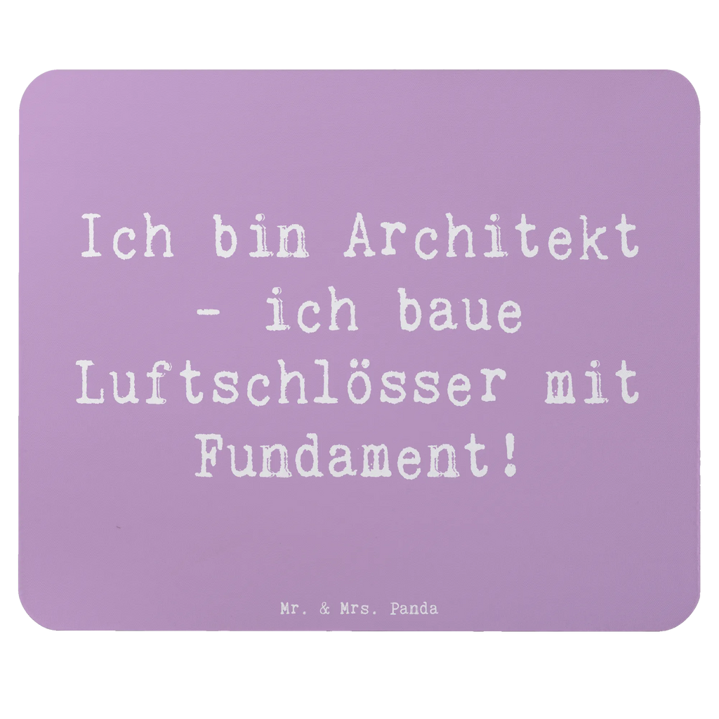 Mouse mat Saying Ich bin Architekt - ich baue Luftschlösser mit Fundament! Mauspad, Designer Mauspad, Mausunterlage, Einzigartiges Mauspad, Computer zubehör, PC Zubehör, Mauspad Büro, Mousepad, Büroausstattung, Arbeitszimmer, Beruf, Ausbildung, Jubiläum, Abschied, Rente, Kollege, Kollegin, Geschenk, Schenken, Arbeitskollege, Mitarbeiter, Firma, Danke, Dankeschön