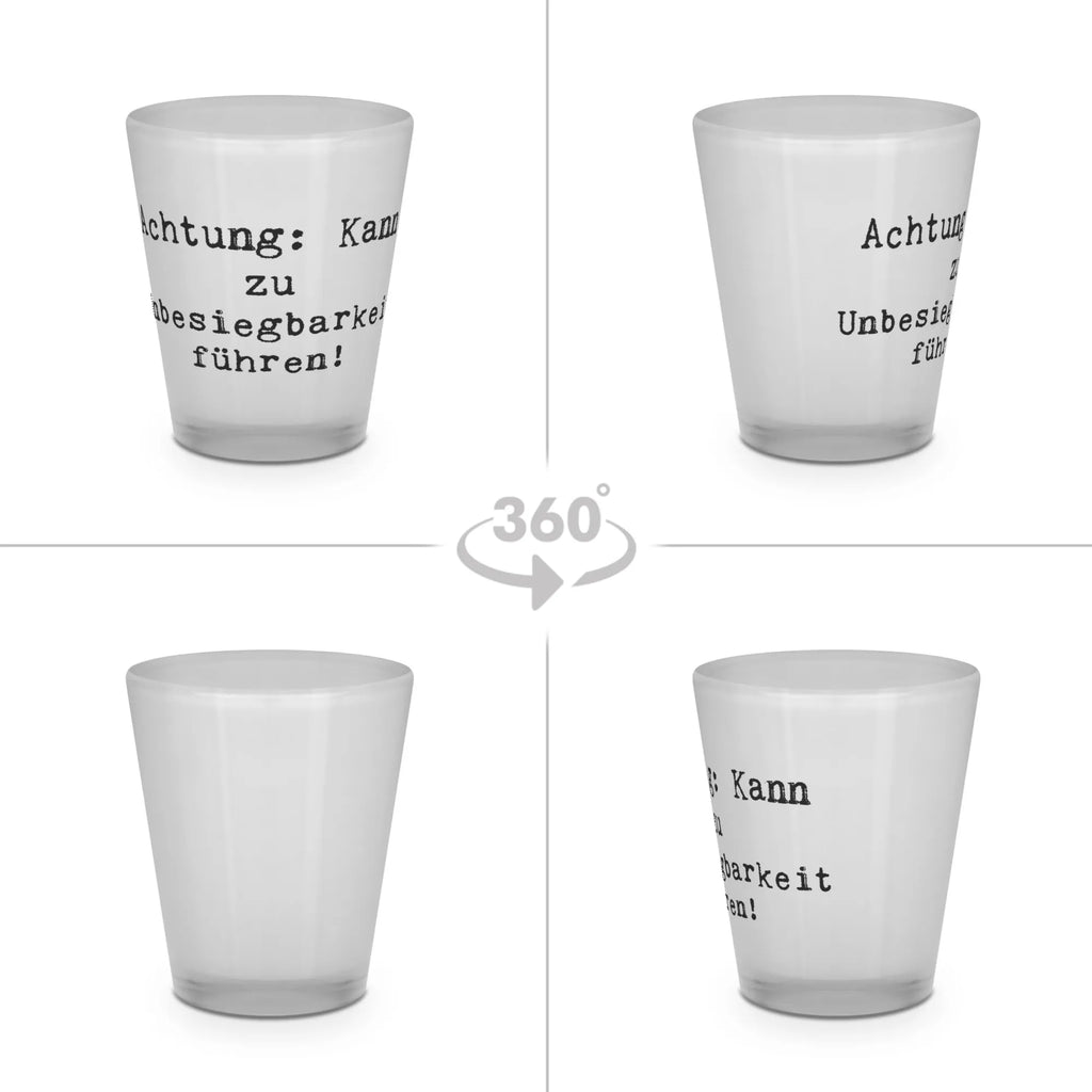 Shot glass Saying Achtung: Kann zu Unbesiegbarkeit führen! Shotgläser, Shotglas, Shot Glas, Kurzen Glas, Schnapsglas, Schnapsgläser, Stamperl, Likörgläser, Likör Gläser, Likör Glas, Lustige Schnapsgläser, Kurze Gläser, Ausgefallene Schnapsgläser, Likörglas