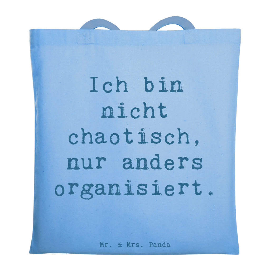 Tragetasche Spruch Ich bin nicht chaotisch, nur anders organisiert. Uni Tasche, Shopper, Umhängetasche, umhängebeutel, tragbeutel, Baumwoll-Shopper, Einkaufstasche, studententasche, Büchertasche, totebag, henkeltasche baumwolle, Baumwoll-Tragetasche, Stoffbeutel, Shopping Tasche, Laptoptasche, beutel baumwolle, Baumwollbeutel, Jutetasche, einkaufstasche baumwolle, dokumententasche, Tasche, Schultasche, stofftasche baumwolle, festival tasche, canvas tasche, textilbeutel, Schultertasche, Tüte, tasche baumwolle, schulterbeutel, Einkaufstüte, festivaltasche, Baumwolltasche, Freizeittasche, einkaufsshopper, tragetasche baumwolle, Einkaufsbeutel, Schulbeutel, Tote Bag, Strandtasche, Jutebeutel, umhängetasche baumwolle, baumwoll shopper, universaltasche, stoff shopper, Alltagstasche, schultertasche baumwolle, Unitasche, Stoff-Tragetasche, Henkeltasche, Stofftasche, textiltasche, Tragetasche, freizeitbeutel, campus tasche, Beutel, zitate, spruch kollektion, motivation, Kreativ, wohnaccessoires, mr and mrs panda, schöne sprüche, liebe, lebensweisheiten, Dekoration, alltag verschönern, Einzigartig, geschenkideen, Lächeln, sprüche, wanddeko, shopify, glück, inspiration, freude, sprüche sammlung, nachhaltige geschenke