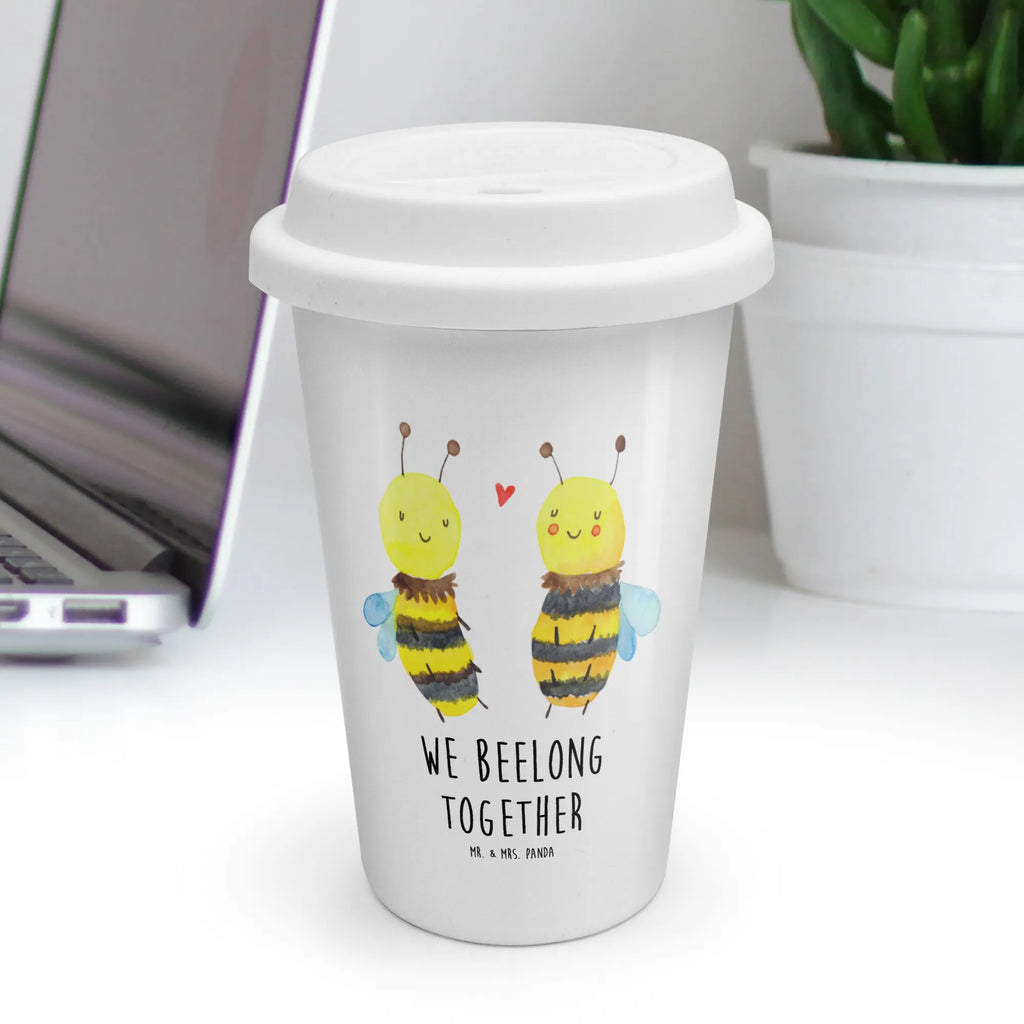 To Go Becher Biene Verliebt, Thermobecher, ToGo Kaffeebecher
