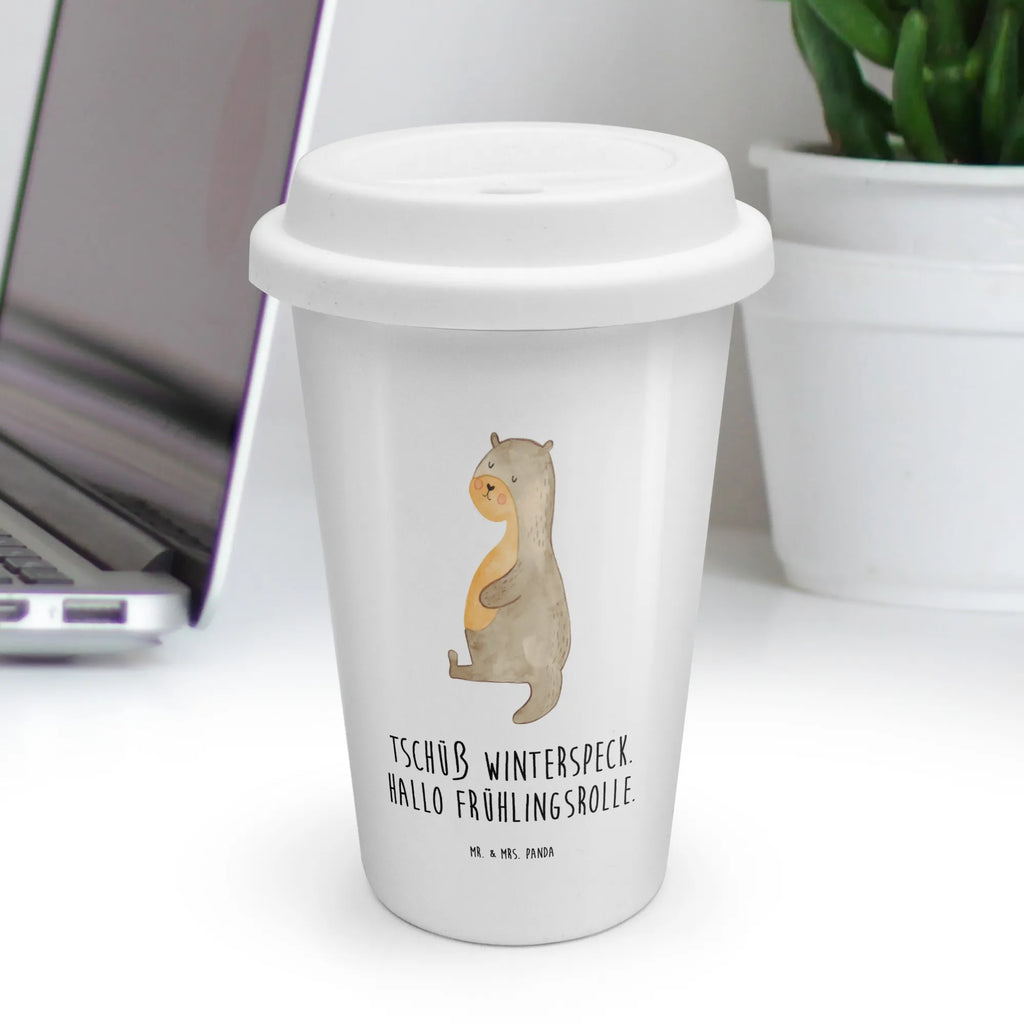 To Go Becher Otter Bauch, Thermobecher, ToGo Kaffeebecher, Reisebecher