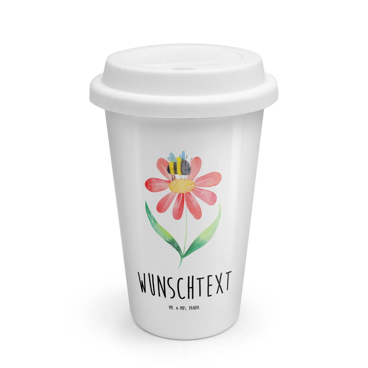 Personalisierter To Go Becher Hummel Blume