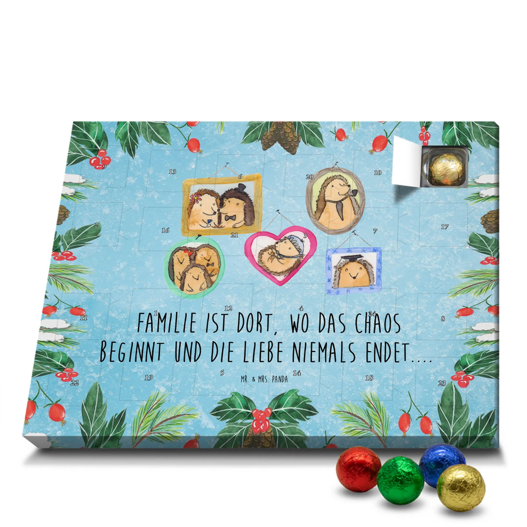Chocolate advent calendar Hedgehog family Father's Day, Mother's Day, hedgehogs, pictures, solidarity, mum