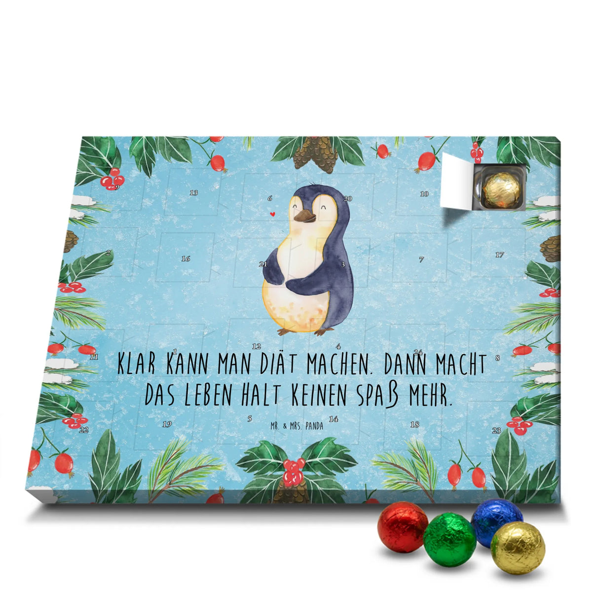 Schoko Adventskalender Pinguin Diät