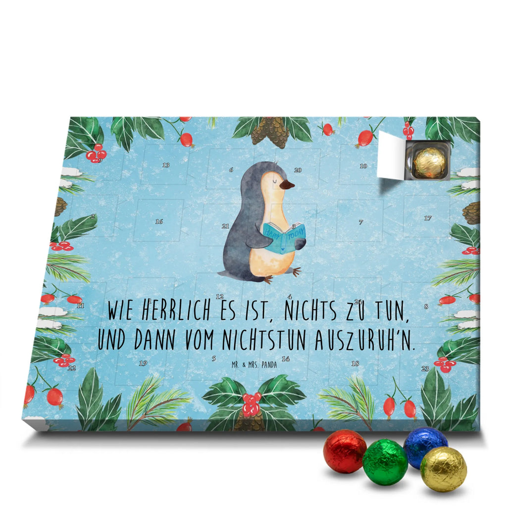 Chocolate advent calendar Penguin A book North Pole, Penguins, penguins, leisure, book, vacation, reading, doing nothing, holidays, lazing around, bookworm
