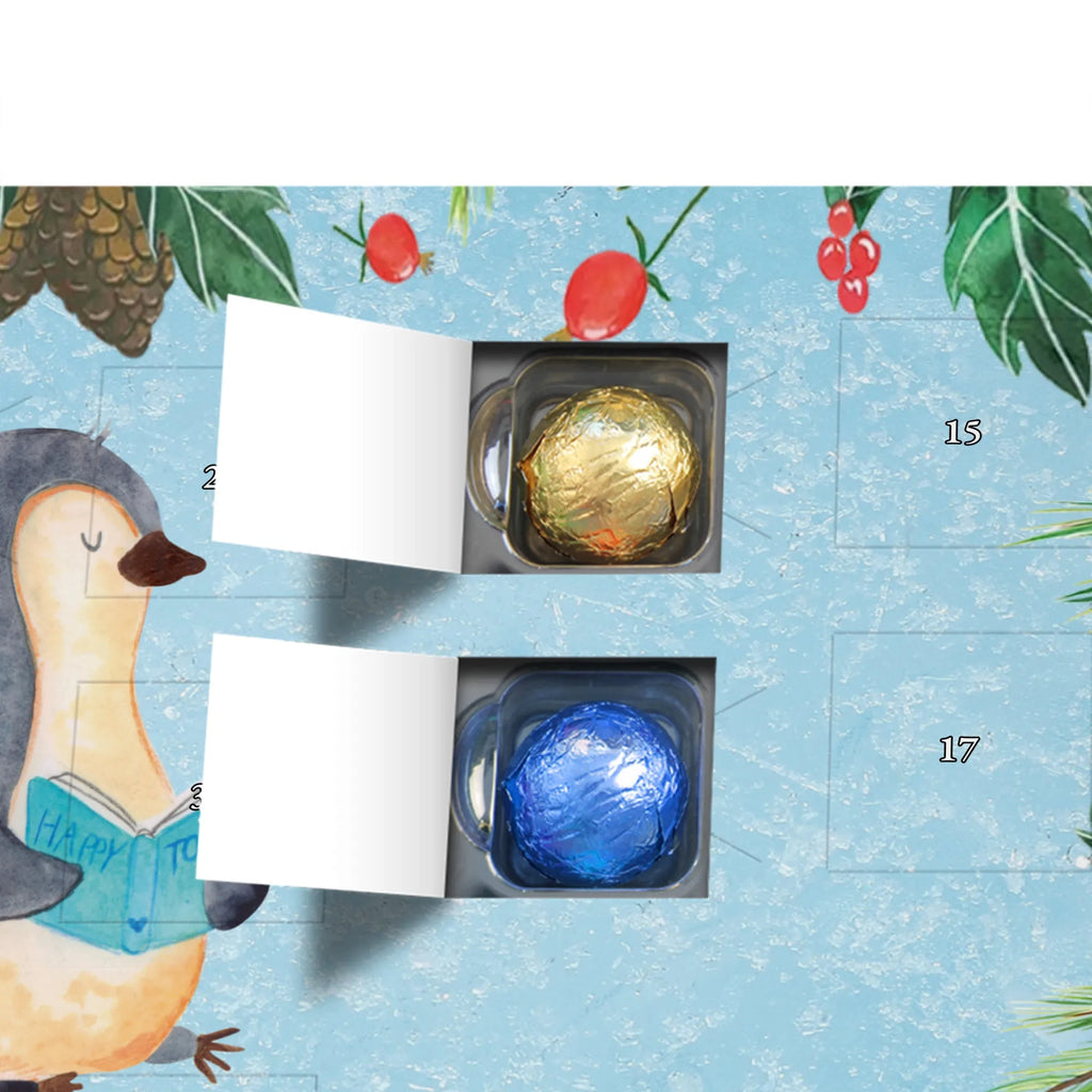 Chocolate advent calendar Penguin A book North Pole, Penguins, penguins, leisure, book, vacation, reading, doing nothing, holidays, lazing around, bookworm