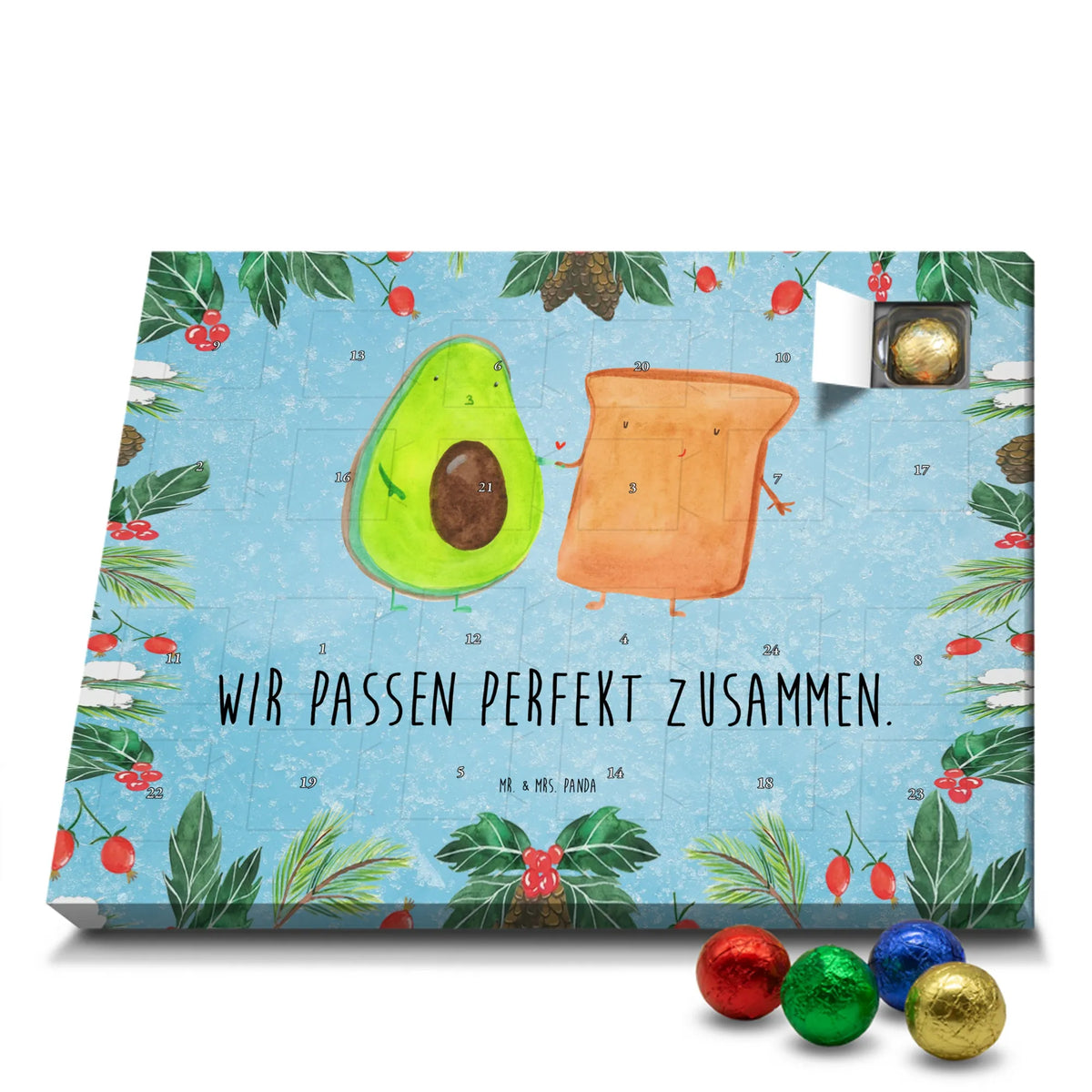 Schoko Adventskalender Avocado Toast