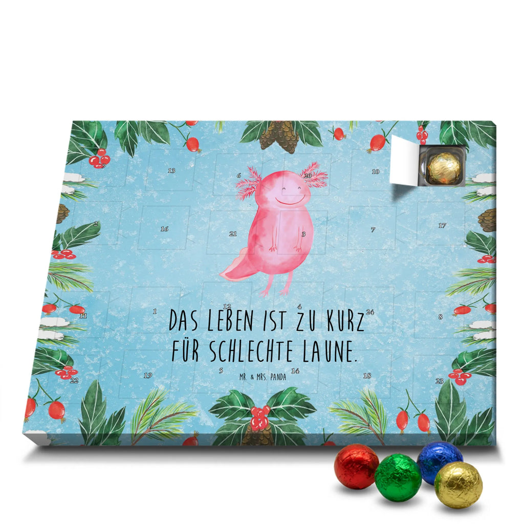 Chocolate advent calendar axolotl Happy Mexican walking fish, Axelotl, marine animals, salamander, amphibian, good mood, tail