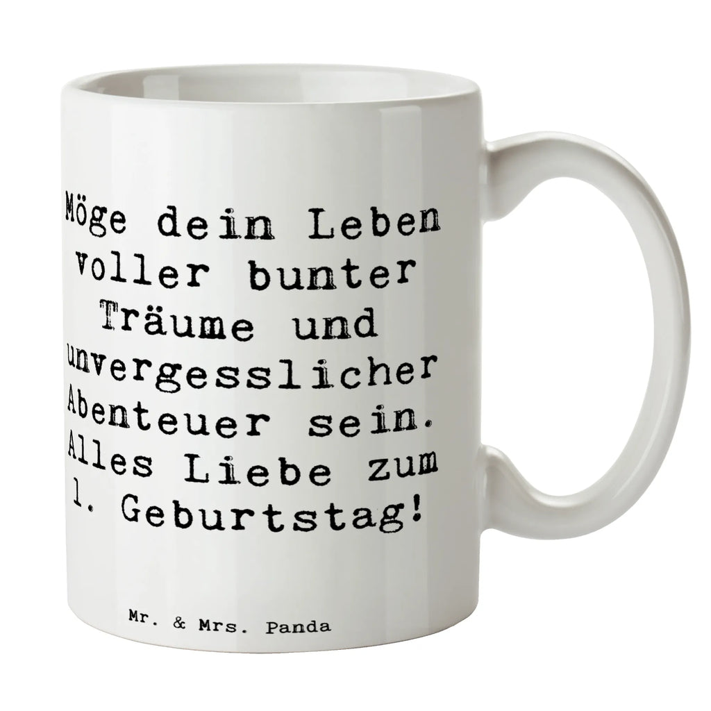 Tasse Spruch Alles Liebe zum 1. Geburtstag Tasse, Tasse mit Motiven, Tasse mit Zitaten, Porzellantasse, Bürotasse, Kaffeetasse, Keramiktasse, Teetasse, Geschenktasse, Geburtstag, Geburtstagsgeschenk, Geschenk
