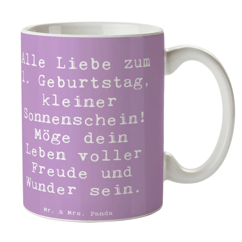 Tasse Spruch 1. Geburtstag Sonnenschein Tasse mit Motiven, Keramiktasse, Teetasse, Porzellantasse, Bürotasse, Tasse mit Zitaten, Tasse, Geschenktasse, Kaffeetasse, Geburtstag, Geburtstagsgeschenk, Geschenk
