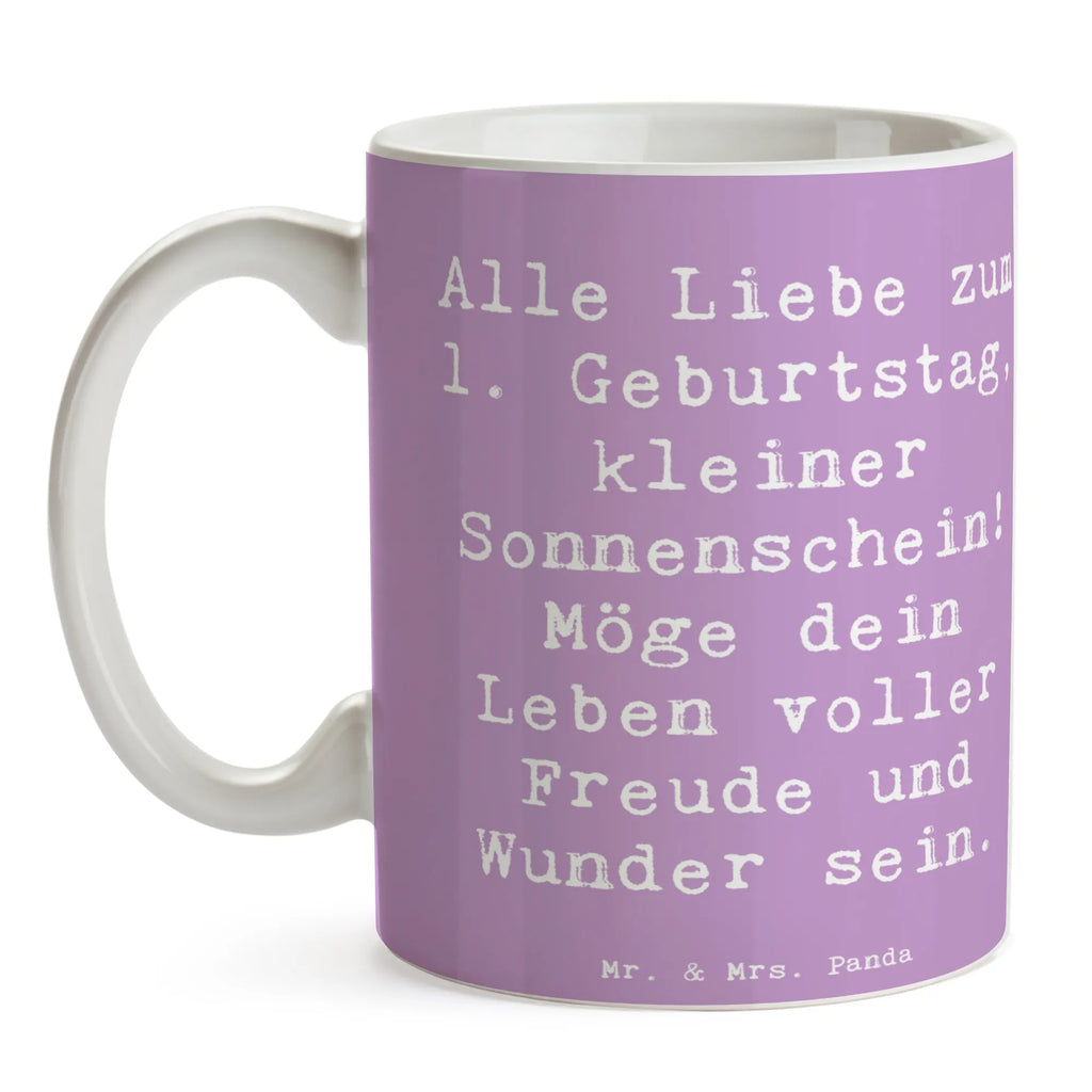 Tasse Spruch 1. Geburtstag Sonnenschein Tasse mit Motiven, Keramiktasse, Teetasse, Porzellantasse, Bürotasse, Tasse mit Zitaten, Tasse, Geschenktasse, Kaffeetasse, Geburtstag, Geburtstagsgeschenk, Geschenk