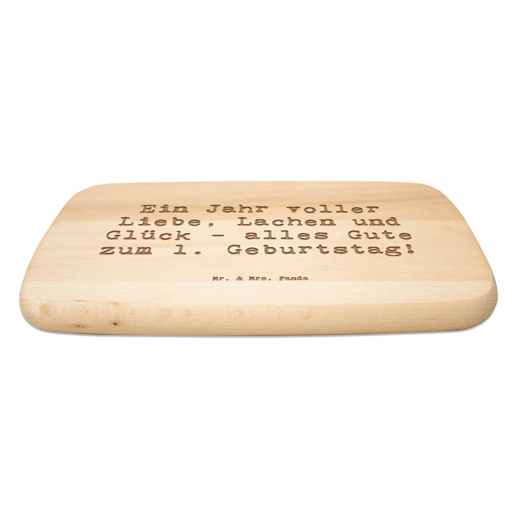 Śniadaniowa deska Przysłowie Ein Jahr voller Liebe, Lachen und Glück - alles Gute zum 1. Geburtstag! Urodziny, prezent urodzinowy, prezent