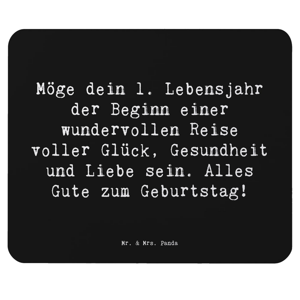 Mouse mat Saying Möge dein 1. Lebensjahr der Beginn einer wundervollen Reise voller Glück, Gesundheit und Liebe sein. Alles Gute zum Geburtstag! PC Zubehör, Mausunterlage, Mousepad, Mauspad, Arbeitszimmer, Büroausstattung, Designer Mauspad, Mauspad Büro, Einzigartiges Mauspad, Computer zubehör, Geburtstag, Geburtstagsgeschenk, Geschenk