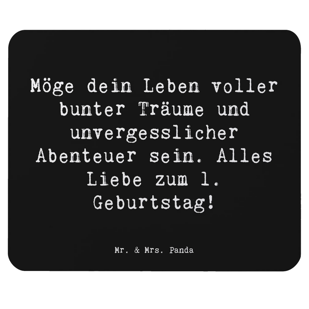 Mouse mat Saying Möge dein Leben voller bunter Träume und unvergesslicher Abenteuer sein. Alles Liebe zum 1. Geburtstag! PC Zubehör, Computer zubehör, Mauspad Büro, Mousepad, Arbeitszimmer, Mauspad, Büroausstattung, Einzigartiges Mauspad, Mausunterlage, Designer Mauspad, Geburtstag, Geburtstagsgeschenk, Geschenk