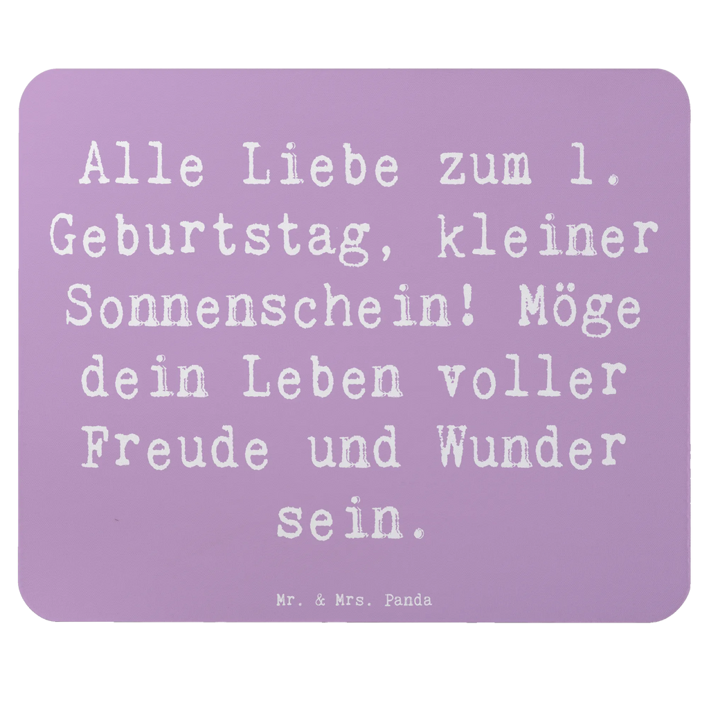 Mouse mat Saying Alle Liebe zum 1. Geburtstag, kleiner Sonnenschein! Möge dein Leben voller Freude und Wunder sein. Mauspad Büro, Mauspad, Mousepad, PC Zubehör, Einzigartiges Mauspad, Mausunterlage, Designer Mauspad, Büroausstattung, Arbeitszimmer, Computer zubehör, Geburtstag, Geburtstagsgeschenk, Geschenk