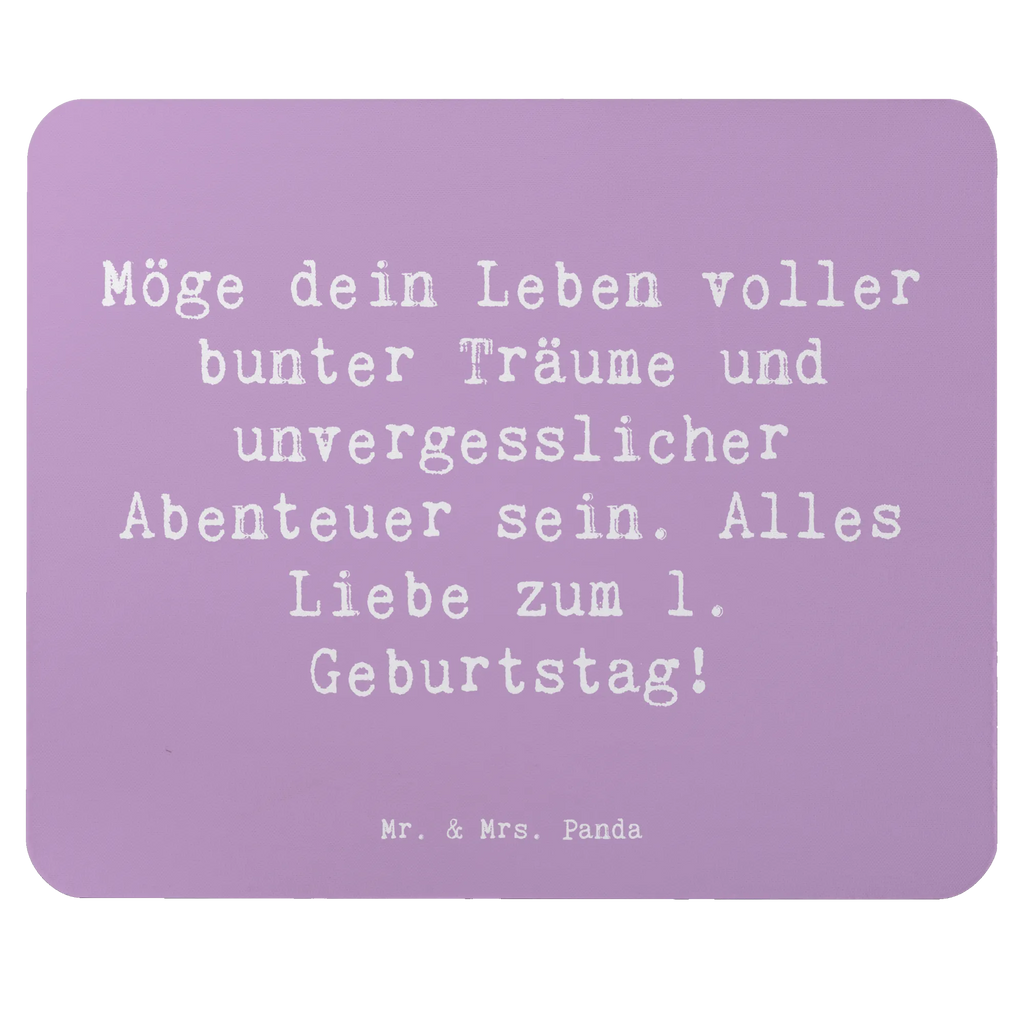Mouse mat Saying Möge dein Leben voller bunter Träume und unvergesslicher Abenteuer sein. Alles Liebe zum 1. Geburtstag! PC Zubehör, Computer zubehör, Mauspad Büro, Mousepad, Arbeitszimmer, Mauspad, Büroausstattung, Einzigartiges Mauspad, Mausunterlage, Designer Mauspad, Geburtstag, Geburtstagsgeschenk, Geschenk