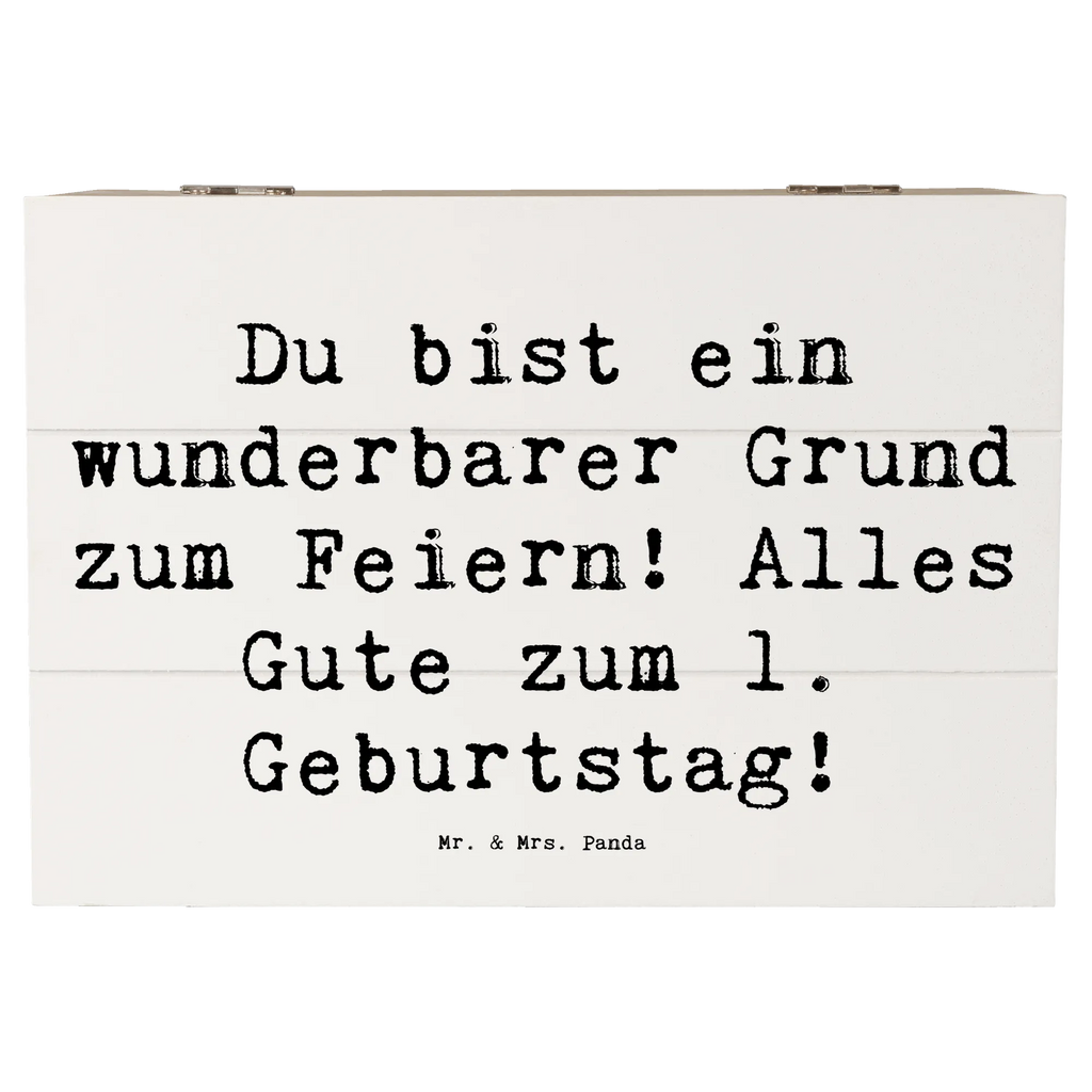 Holzkiste Spruch 1. Geburtstag Feiern Erinnerungsbox, Dekokiste, Holzkiste, Schatzkiste, Geschenkdose, Erinnerungskiste, XXL, Aufbewahrungsbox, Kiste, Schatulle, Truhe, Geschenkbox, Geburtstag, Geburtstagsgeschenk, Geschenk